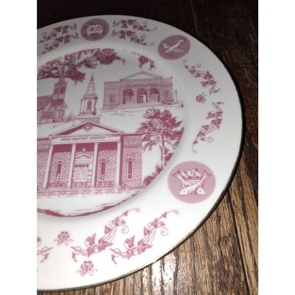 Vintage Cherished Memories First Baptist Church Claxton GA Collector Plate - Picture 4 of 7
